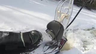 Solo Wilderness Camping Goes Bad Quick! GET OUT! Ice Fishing Northern Maine
