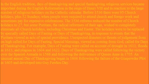 The History of Thanksgiving November 28, 2013