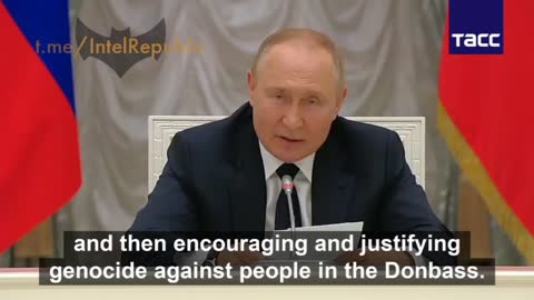 Putin - This is why Russia invaded Ukraine