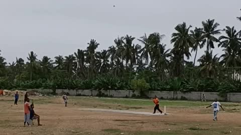 Cricket game | The ball was going to hit me