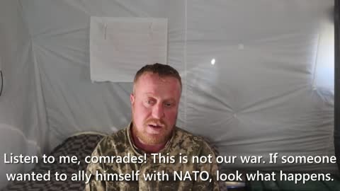 Ukrainian surrendered AFU soldier urges his comrades-in-arms to lay down their arms