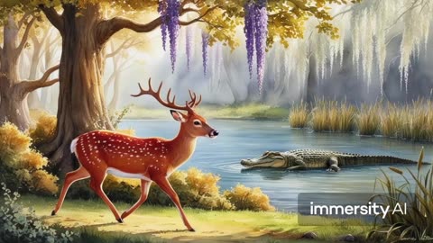 The Clever Deer and the Cunning Crocodile