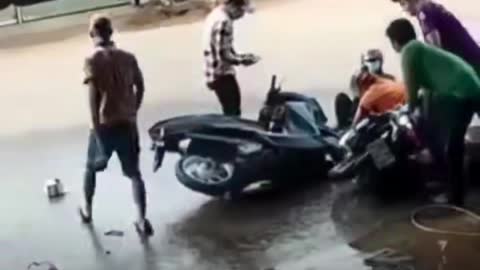 motorbike crash