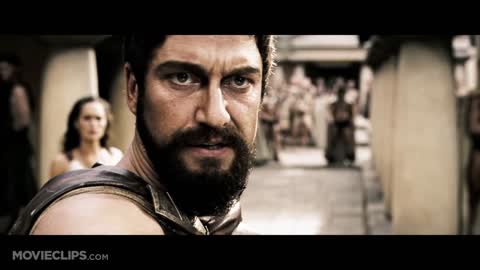 WE ARE SPARTA the scene that everyone remembers from 300