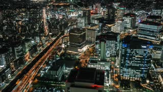 Beautiful Time Lapse Video of a Busy City at Night