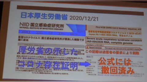 杉田穂高医師. 新型コロナウィルスは分離特定したという事実は、世界のどこを探しても公式に発表されていない。