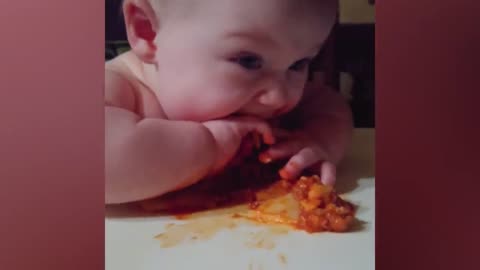 TRY NOT TO LAUGH ★ Chubby Babies Eating _ Funny Babies Videos Compilation #4