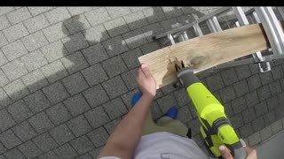 Using a Ryobi Reciprocating Saw with a Wood Cutting Blade and GoPro Head Mount