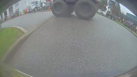 Sherp with Massive Tires Rolls on By