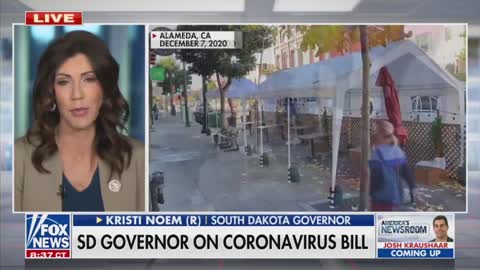 South Dakota Governor Kristi Noem Blasts COVID Bill: Rewards States 'For Their Bad Actions'