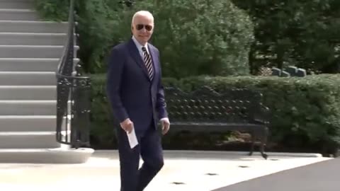 Biden again SMIRKS as he ignores reporters asking for comment on the rising Maui death toll...