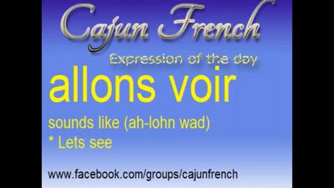 Cajun French - Daily Cards - Part 1