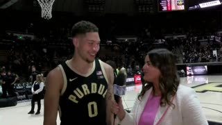 February 10, 2024 - Purdue's Mason Gillis After 79-59 Win Over Indiana