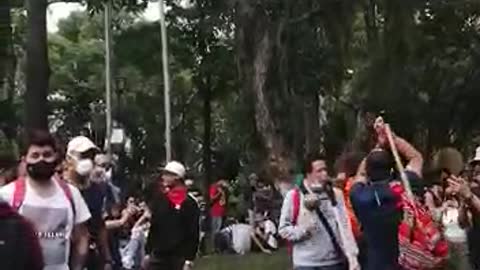 Concentración en el parque San Pío