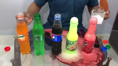 Experiment: Cold drink and Baking Soda || Super Reaction || CRAZY WORLD ||