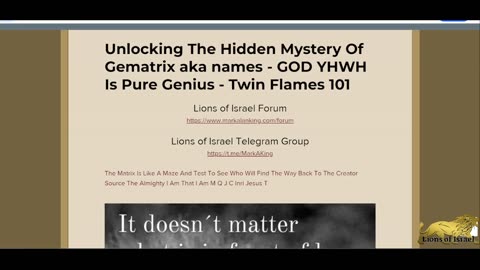 Unlocking The Hidden Mystery Of Gematrix aka names - GOD YHWH Is Pure Genius - Twin Flames 101