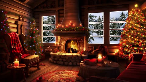 🎄 Traditional Christmas Songs Playlist 🎁 Relaxing Christmas Music with Fireplace 🔥