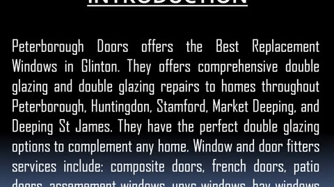 The Best UPVC Windows in Glinton