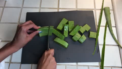 1 Week Aloe Vera ICE CUBE Challenge! REAL RESULTS!