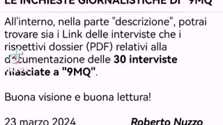 Archivio delle interviste di 9MQ al M.llo Roberto Nuzzo