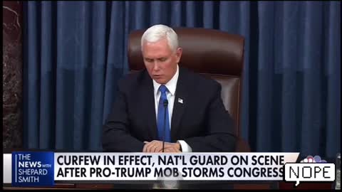 Mike Pence Stated That Capitol is"Secured*Now!