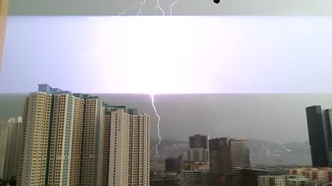 Lighting strikes Hong Kong