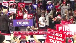 President Trump in Rock Hill, SC 23rd february 2024