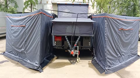 njstar rv off road travel trailer custom two side tents after waterproof ability test