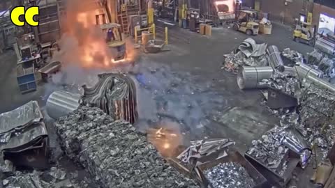 Acidente em indústria siderúrgica