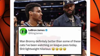 😵 Lebron says son is BETTER than these NBA stars !!! 😵#lebronjames #bronnyjamesjr #basketball #nba