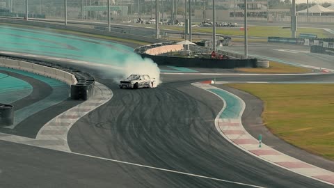 Racing car stunt