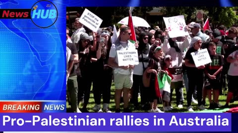 Thousands of People Attend Pro-Palestinian rallies in Australia