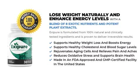 Exipure supplement reduce Healthy weight loss.