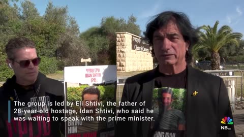 Gaza hostage families camp outside Israeli prime minister's house to demand action