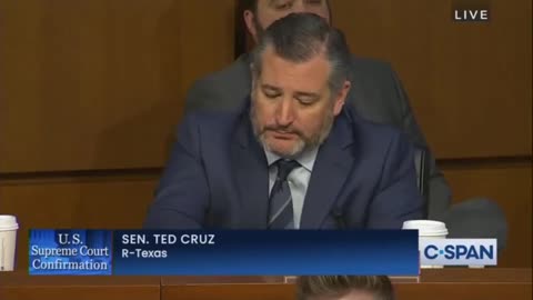 Ted Cruz says the Supreme Court Confirmation Hearing is not about teen age dating or drinking beer.