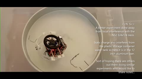 Magnetic Propelled Boat with Reaction Wheel and N52 Neos 2.mp4