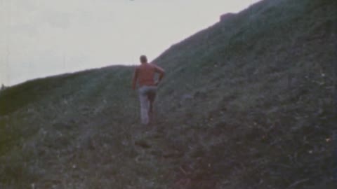 UFO above Eduard "Billy" Meier - Clip of Super 8 film footage
