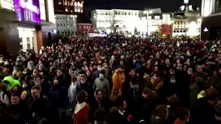 Navalny's wife shows up to support protesters in Moscow