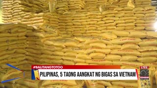 Pilipinas, 5 taong aangkat ng bigas sa Vietnam