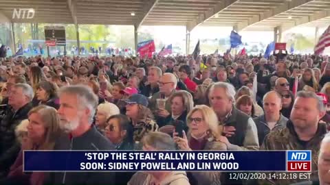'Every lie will be revealed': Lin Wood joins Trump supporters at 'Stop the Steal' rally in Georgia