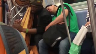 Man Naps Through Musical Morning Commute