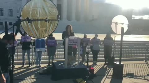 Abortion Access Opponents And Supporters Protest Outside SCOTUS as Texas Law Challenged