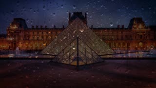 🌧 Rain Sound for Relaxing Night, Instantly Fall Asleep, Meditation [ASMR] 🎧 Paris (Louvre), France