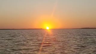 Texas sunset on the lake