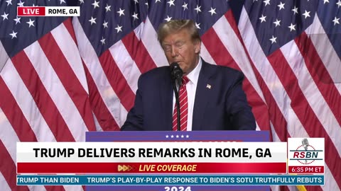 Trump Speaks at Rome, GA Rally