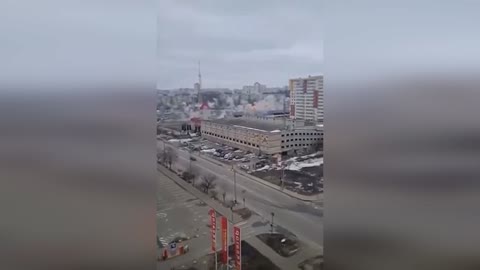 Distressing - Russian Shelling near the Equator shopping centre in Kharkiv Ukraine