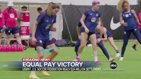 US women’s national soccer team celebrates landmark victory- NEWS OF WORLD 🌏