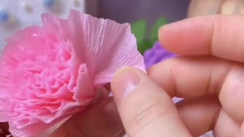 Handmade diy paper flower hift for Mother