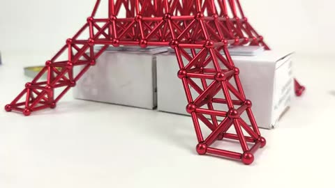 The Tokyo Tower made of magnetsL Magnetic Games