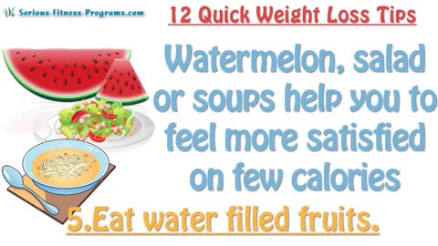 12 QUICK WEIGHT LOSS TIPS, QUICK WAYS TO LOSE WEIGHT